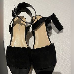 Suede sandals, size 9. Worn once!
